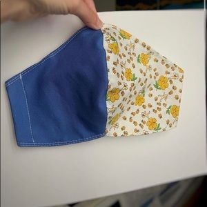 Blue & Yellow Pixie Mask